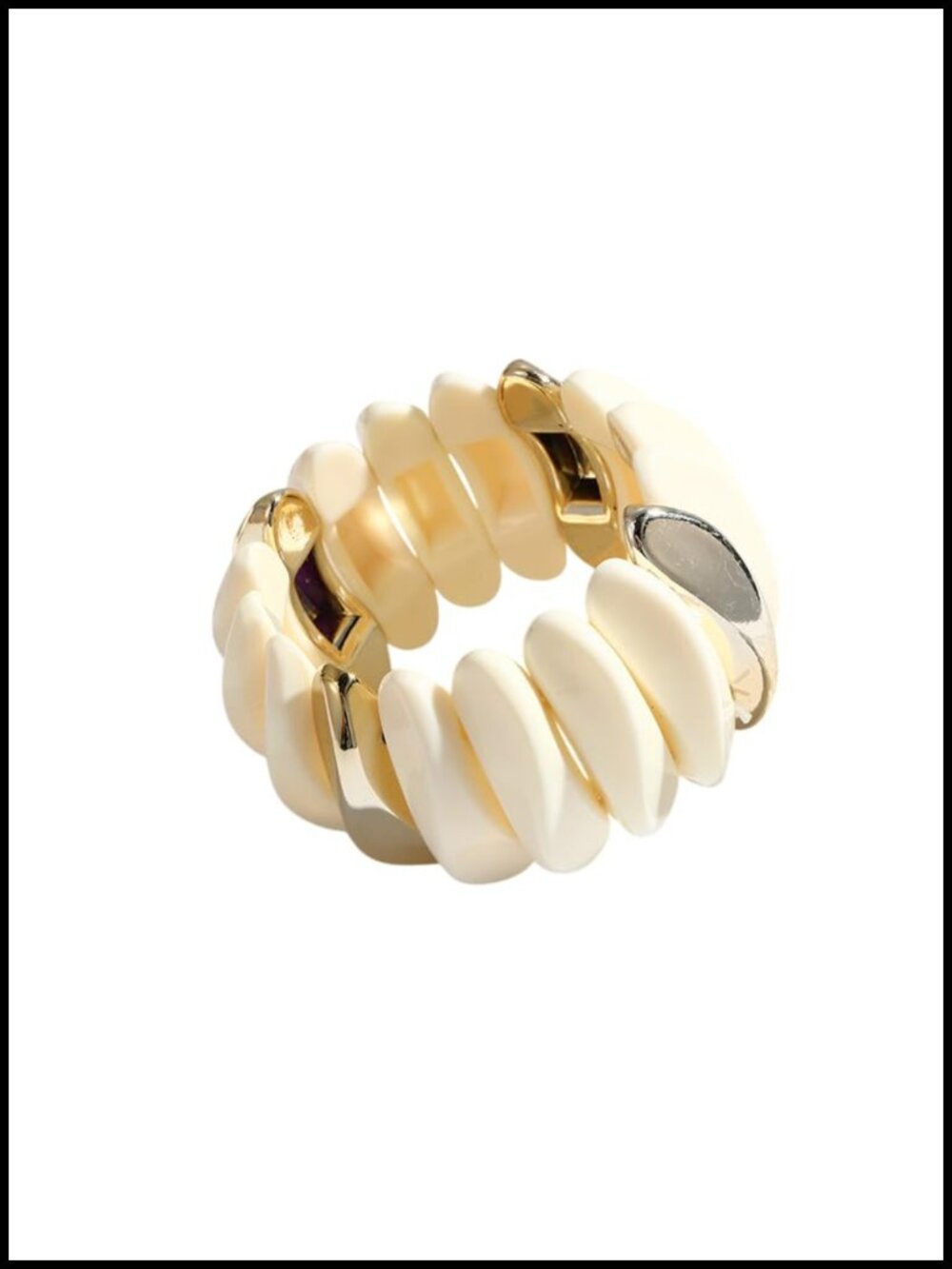 Chunky Acrylic Bangle Bracelet Irregular Resin Geometric Cuff for Women